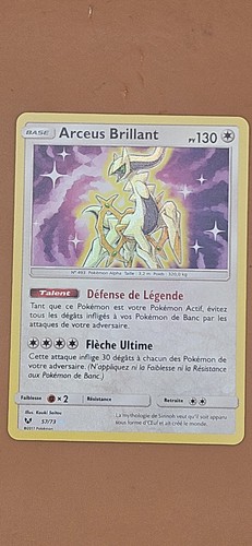 Carte pokémon arceus - arceus, brillant
