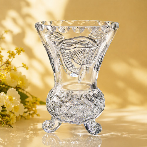 Irish celtic crystal vase - celtic, |