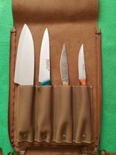 Rouleau de couteau en cuir