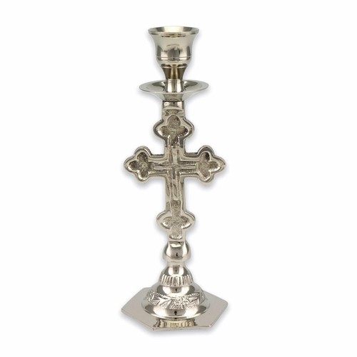 Bougeoir argent forme de - bougeoir,