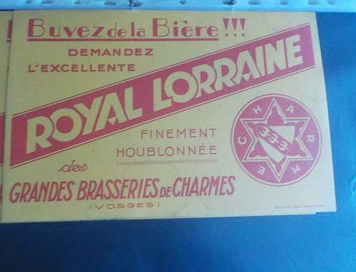 Buvard biere brasserie royal - brasserie,