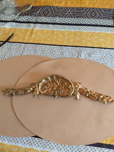 Fronton meuble bronze - fronton,