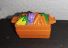 Vintage Fisher Price Little People Play FP Vegetable Basket Firm Figure