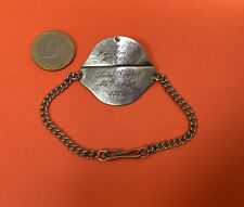 Soldier Military Identity Plate Bracelet - René Viard 1927 - 6th Seine Office