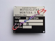 PLAQUE  DE  CADRE  MONTESA
