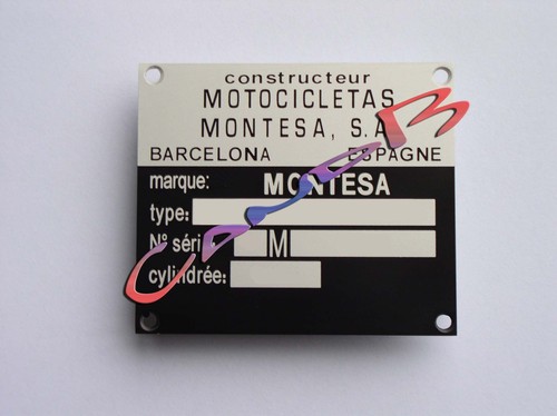 Plaque cadre montesa - ,