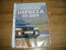 ESSAI DETAILLE .............SUBARU IMPREZA GT AWD.............
