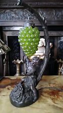 Vintage Widdop Bigham Table Lamp Murano Grapes Shade Art Nouveau  Bronze Effect