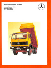 MERCEDES TRUCKS / CARRIER - DUMP TRUCK 1928 AK / LEAFLET 1983