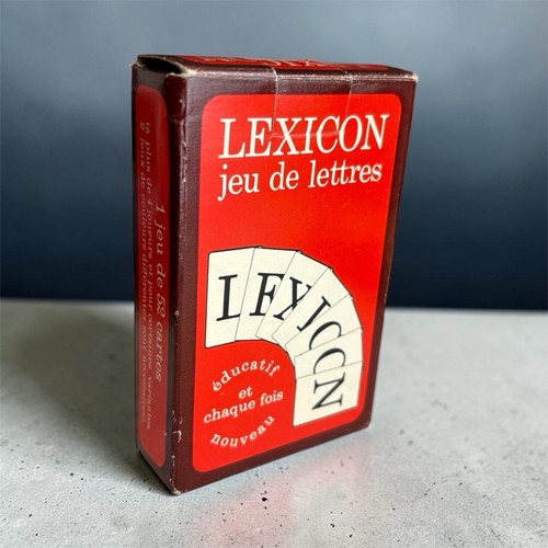 Jeu cartes vintage lexicon - de,