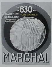 1937 FRENCH AD 630 MARKET FOG TURN PROJECTOR FLAGSHIP FRENCH AD PUB