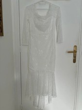 Robe longue dentelle blanche