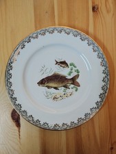 D'annet FRANCE Porcelain Fish Decor Plate - Gold Medal Crafts