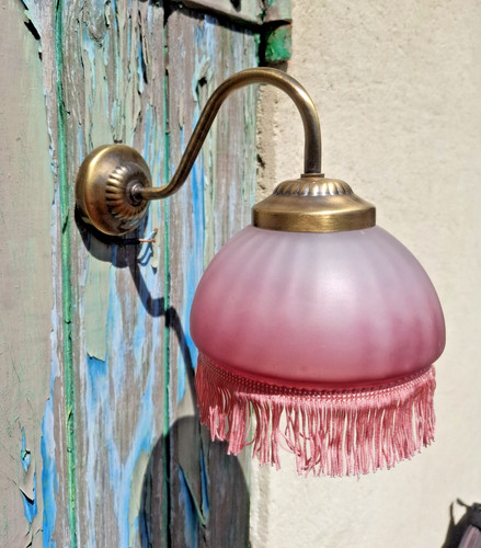 Applique col cygne rose - de,