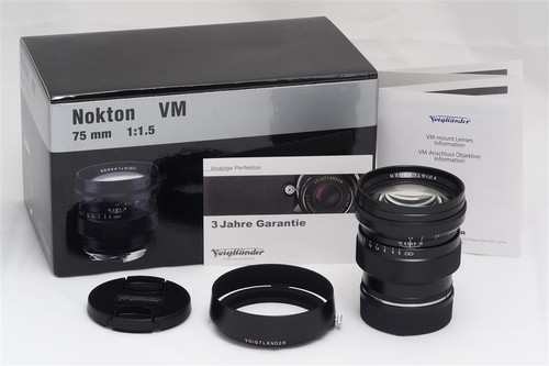Voigtländer nokton 75mm - voigtländer, 1.5/75mm