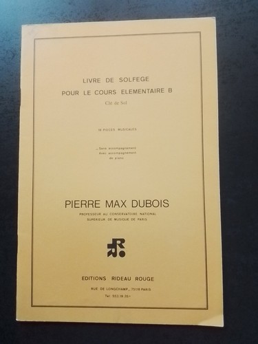 Partition pierre max dubois - partition,
