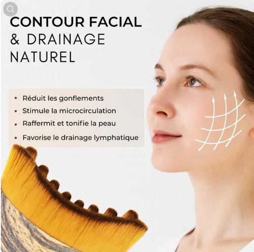 Brosse massage lymphatique - brosse, de