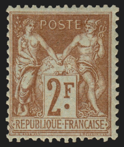 105 sage 2fr bistre - n°105,,