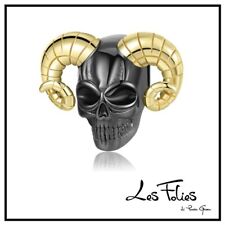 Charm Tête de Mort Diable Lucifer en Argent 925 - Les Folies (Modèle Pandora)