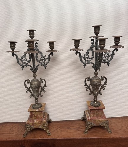 Ancienne paire chandeliers - ancienne,