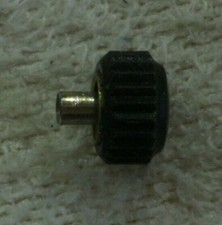 BLACK SCREW CROWN - BLACK CROWN WITH SCREW - WITSCHI 12255 DIAM. 40.0 MM