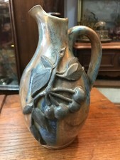 Pichet en grès et étain par