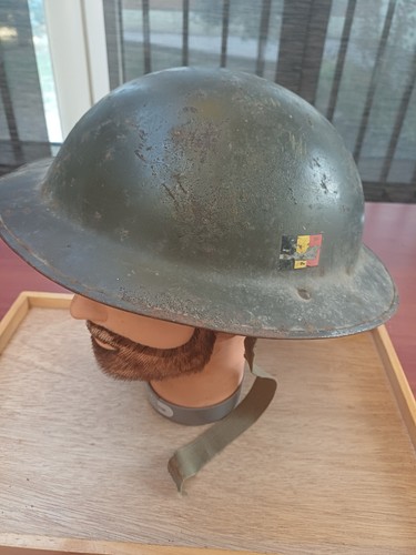 Casque militaire belge m49 abl - militaire,