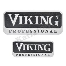 Viking Professional 4.5" and 3" Metal Emblem Logo Badge Self Adhesive Nameplate