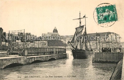 Treport pont tournant - le,