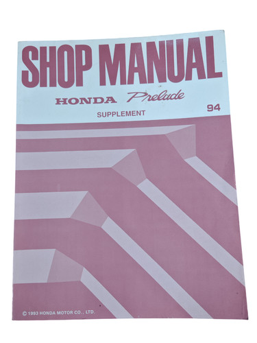 Manuel atelier honda - manuel, d'atelier