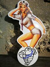 Michelin Enamel Sign No Solex Peugeot Citroen Renault Pin Up Enamel Sign
