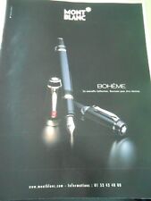 Advertising 2001 Mont Blanc Bohemian Pen 