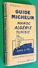 Michelin Guide Ma&roc Algeria Tunisia 1930 with Maps - 2nd Ed.  - Nice condition.