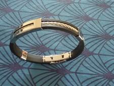 BRACELET  MIXTE  ACIER  TRESSE