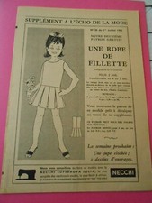 Sewing pattern a girl's dress 1962 