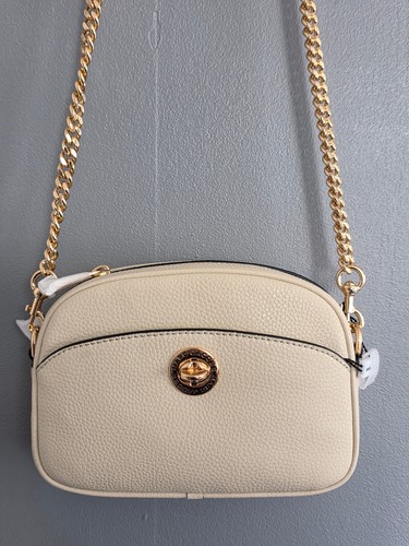 Sac porté épaule - cuir, beige