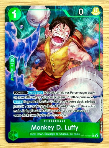 Carte one piece monkey d - one,
