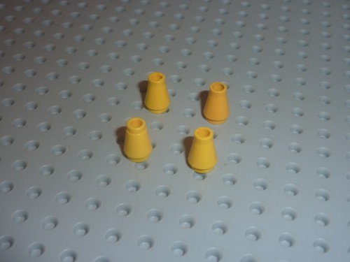 Lego yellow cone - lego, 4589