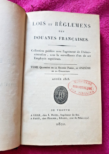 Rare livre ancien douanes - livre,