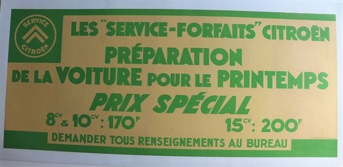 Affiche forfait service - forfait,