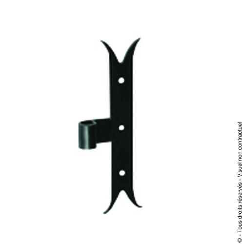 Paumelle té acier - -,