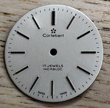 Cortebert Watch Dial Silver