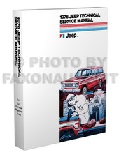 Manuel De Réparation De Jeep 1976 CJ5 CJ7 Cherokee Wagoneer Camion CJ 5 7 J10