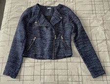 Veste courte femme tons bleu