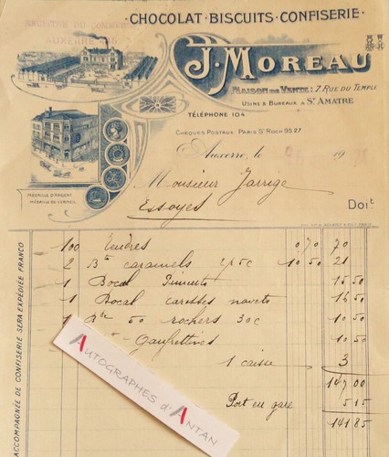 Moreau auxerre chocolat - ●j,