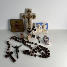 Lot 10 objets art religieux