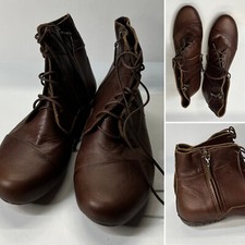 Sergio Tomani Brown Leather Ankle Boot Women's EU 38 / US 8