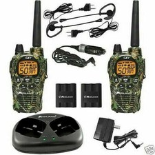 2 WALKIE TALKIES MIDLAND GXT1050 AVEC CHARGEUR ET MICROS 5W 56 KMS, VOX...