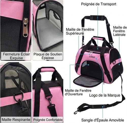 Sac transport chat nylon - de,