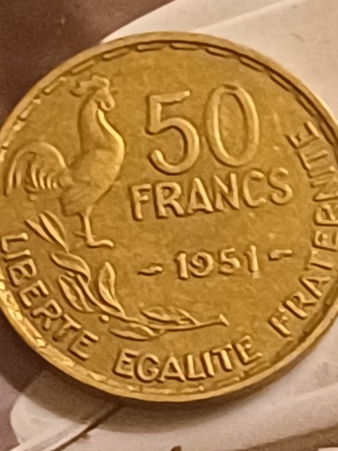 Piece frc coq 1951 - frc, spl